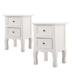 Set 2 Noptiere elegante cu sertare pentru Dormitor