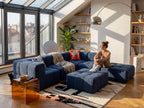 5-Piece Modular Sofa – Blue-4