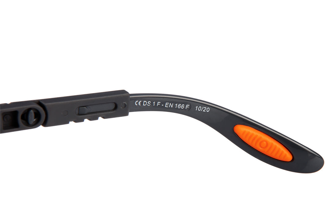 Ochelari de protecție, policarbonat, lentile albe, ramă reglabilă