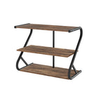 Organizator incaltaminte Artiss Sawyer Stil Industrial, Negru   cu 3 Niveluri