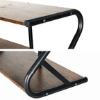 Organizator incaltaminte Artiss Sawyer Stil Industrial, Negru   cu 3 Niveluri