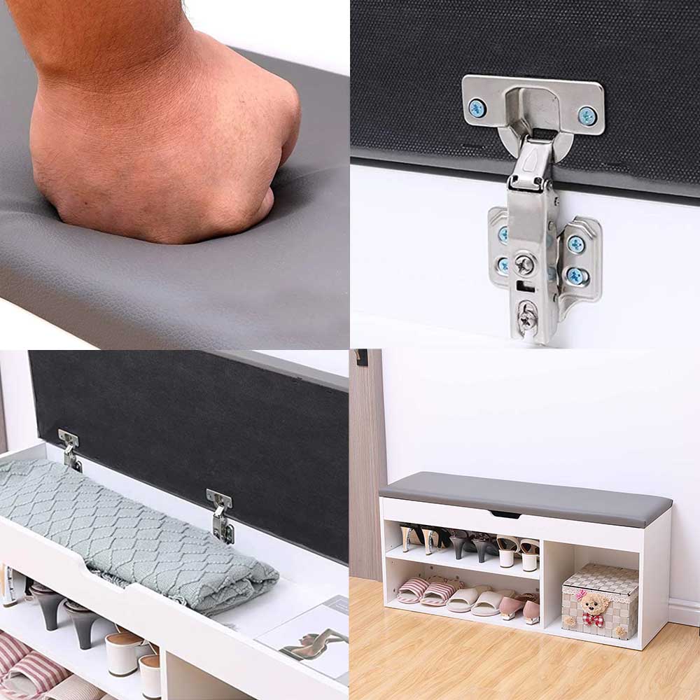 Bancă tip organizator incaltaminte și sezut tapițat