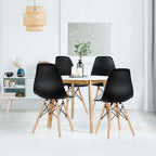 Set 4 Scaune Dining Moderne – Design Ergonomic, Negru (Set 4 bucăți)