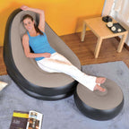 Fotoliu Gonflabil  cu Taburet Suport pentru Picioare – Set „Lazy Lounge”