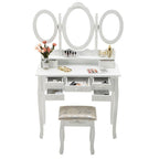Măsuță de Machiaj / Toaletă Milano – Design Elegant, Culoare Alb