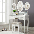 Măsuță de Machiaj / Toaletă Milano – Design Elegant, Culoare Alb