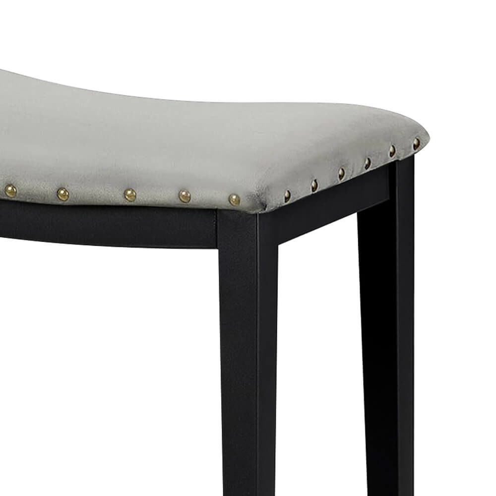 Set 2 Scaune de Bar Tapițate – Șezut Moale și Cadru Metalic Robust,  Design Elegant