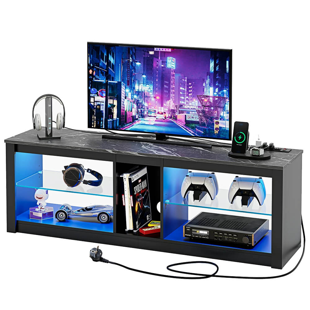Comodă TV Modernă cu Iluminare LED