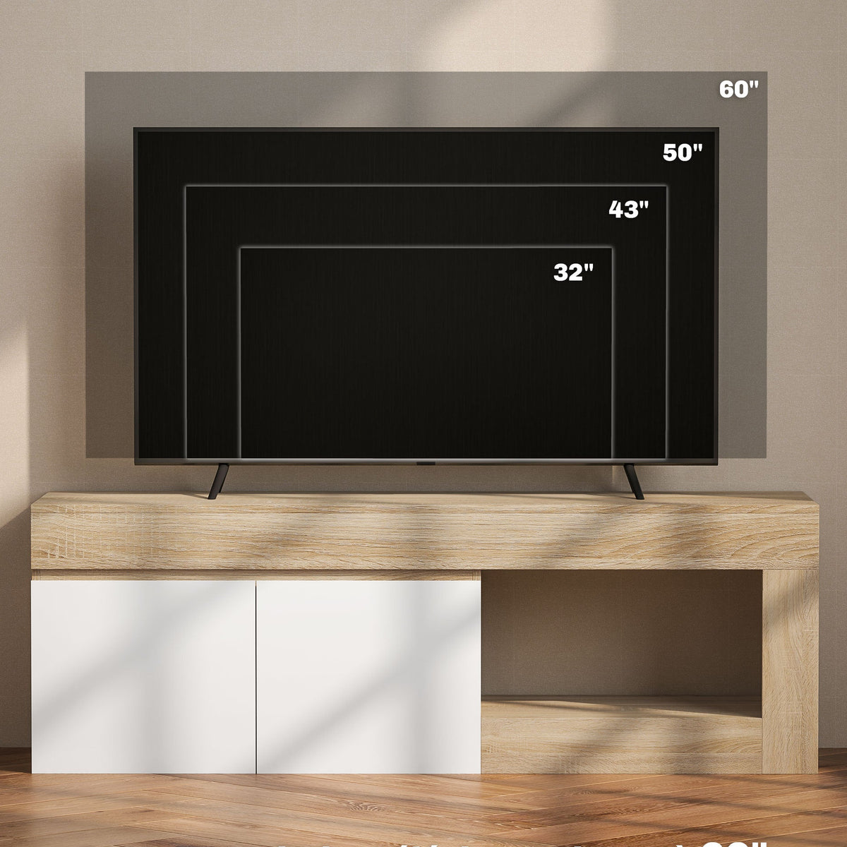 Comoda TV pentru televizoare stil scandinav de până la 60 inci